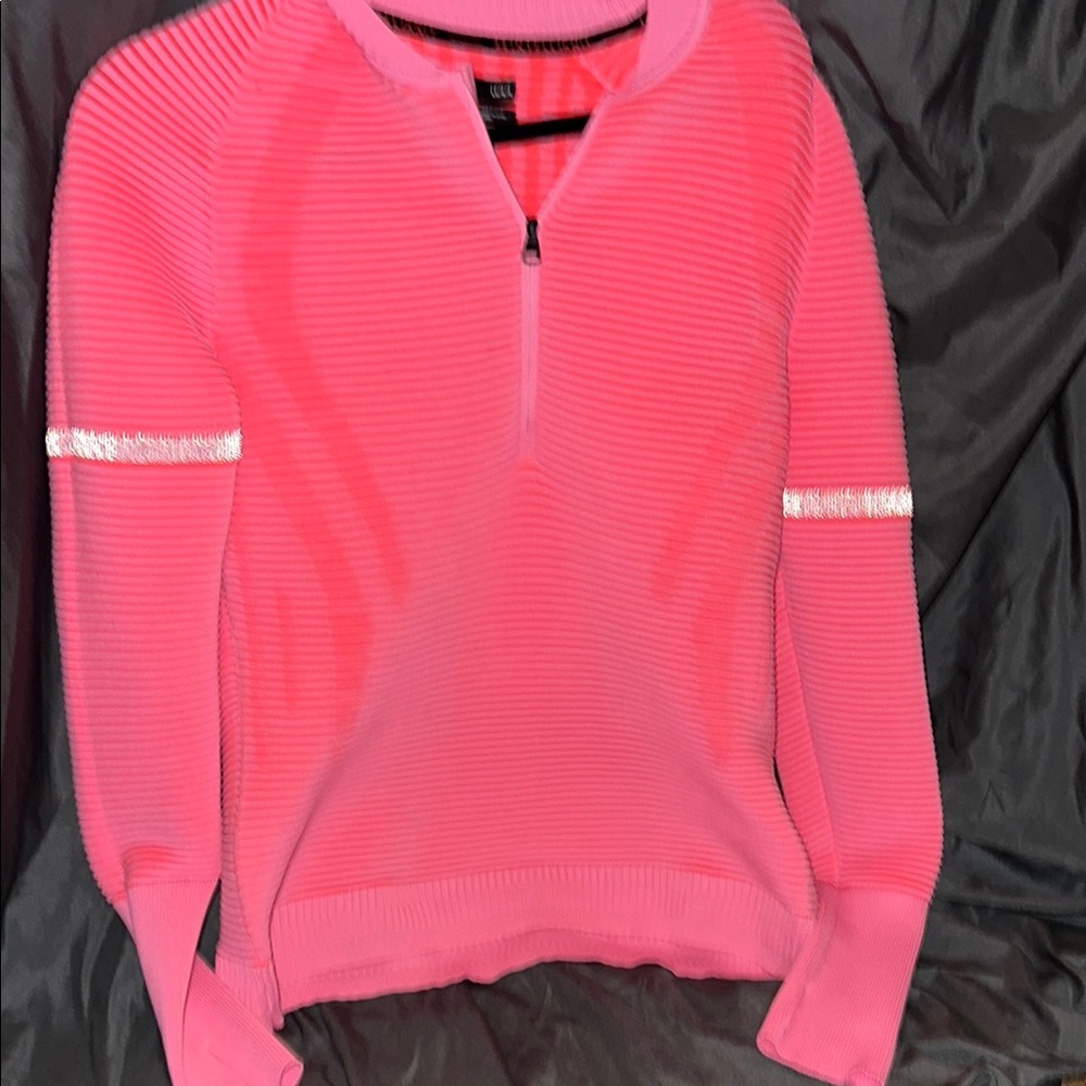 Under Armour Intelliknit Pink Ribbed Pullover